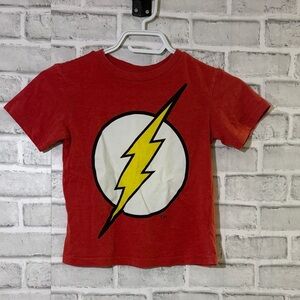 4/$20 The Flash Logo red T-Shirt kids size XS